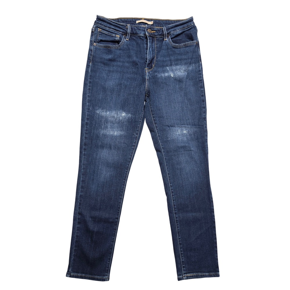 Levi's 721 High Rise Skinny Ankle Jeans Dark Wash Blue Denim Women's 29